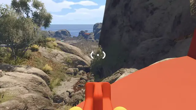 Big Walk squad passing a heavy object along a carry chain puzzle path